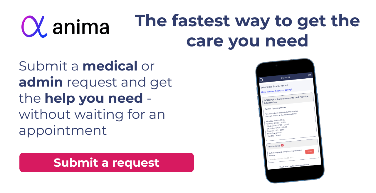 Submit a medical or admin request and get the help you need - without waiting for an appointment